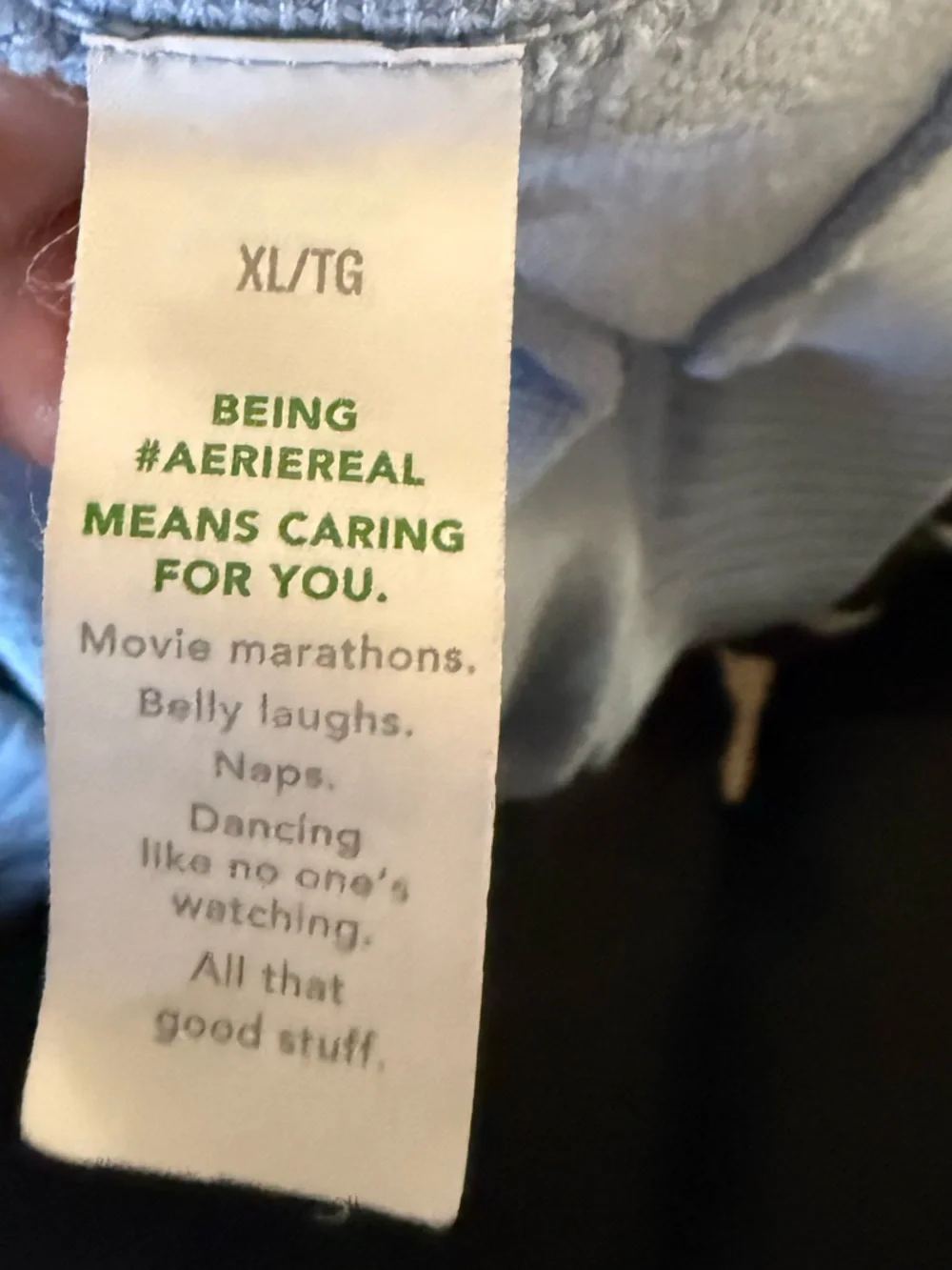 aerie oversized comfy Light Blue Crewneck Sweatshirt size XL 88% cotton - Picture 6 of 7